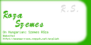 roza szemes business card